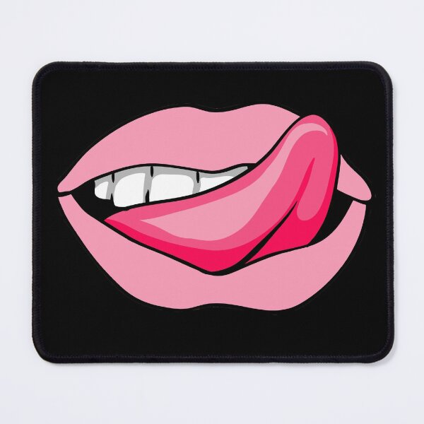 Item preview, Artistic Abstract Pink Pattern Lips with Pink Tongue - by Iskybibblle designed and sold by Iskybibblle.