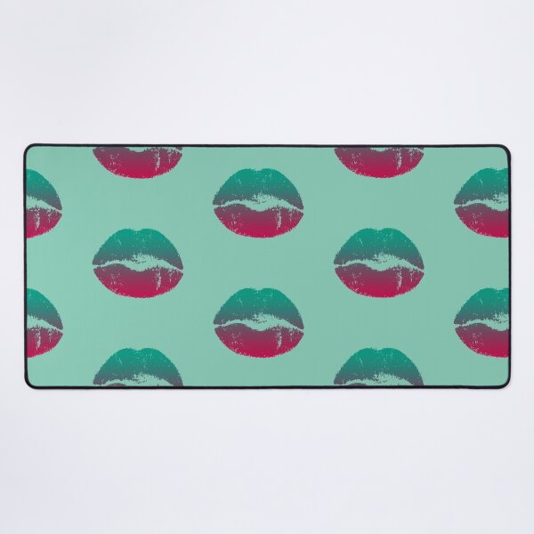 Item preview, Kiss mouth face mask kiss pattern in love sexy mouth pink lips designed and sold by MadandMean.