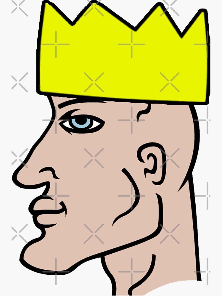 chad-meme-wearing-yellow-osrs-party-hat-sticker-for-sale-by