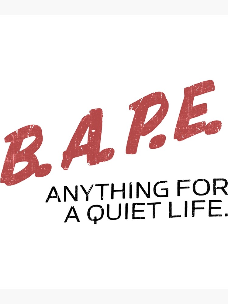 Bape Dare Essential Poster for Sale by LaughtonGB Redbubble