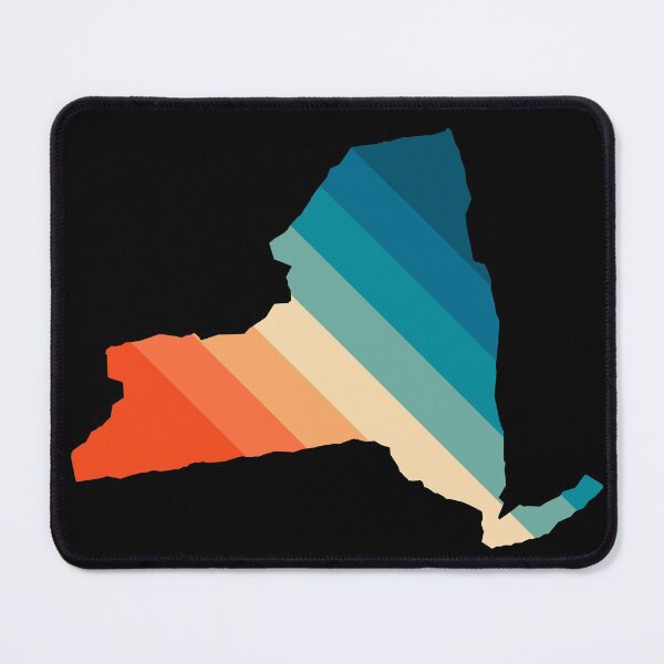 Item preview, New York State Retro Map designed and sold by Texterns.
