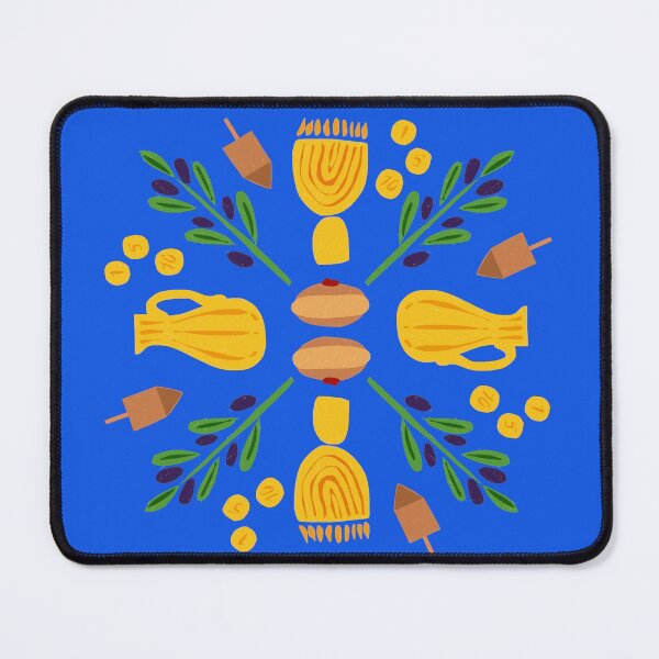 Item preview, Chanukah Roundel in Blue designed and sold by TillaCrowne.