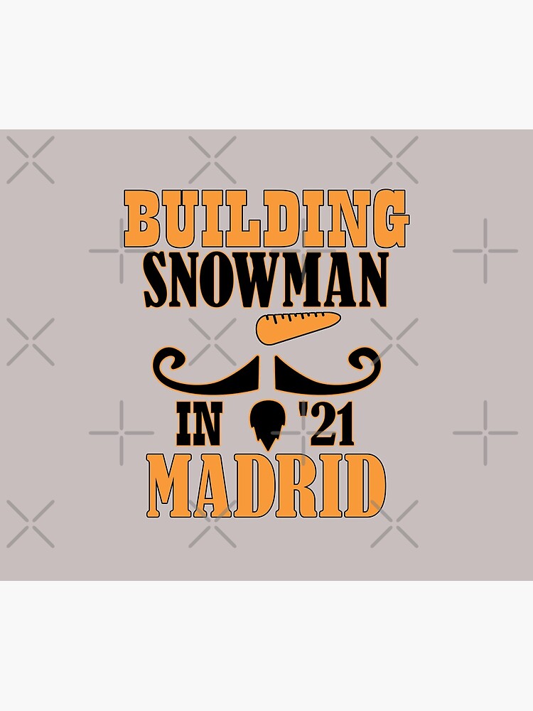 Building snowman in Madrid by CWartDesign