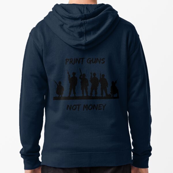 Item preview, Print Guns Not Money designed and sold by Hab2.