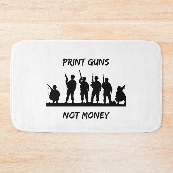 Item preview, Print Guns Not Money designed and sold by Hab2.