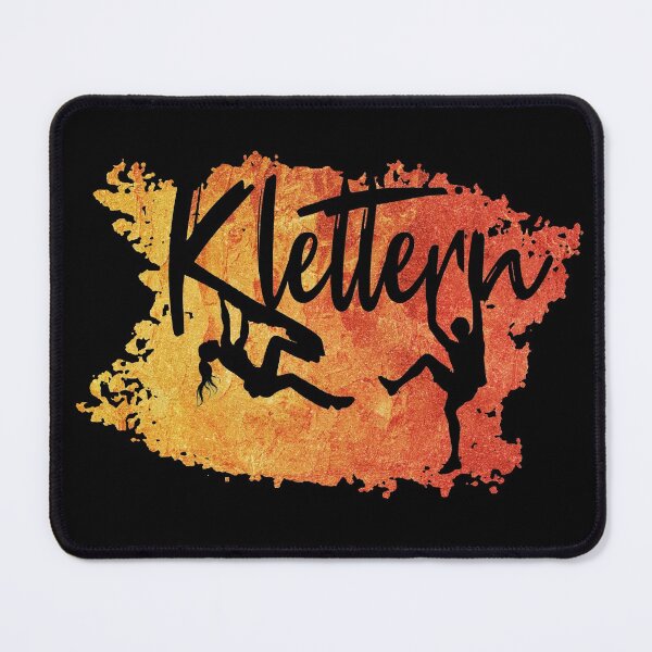 Item preview, Rock climbing lettering climber female climber fire and flame bouldering climbing gifts designed and sold by MadandMean.