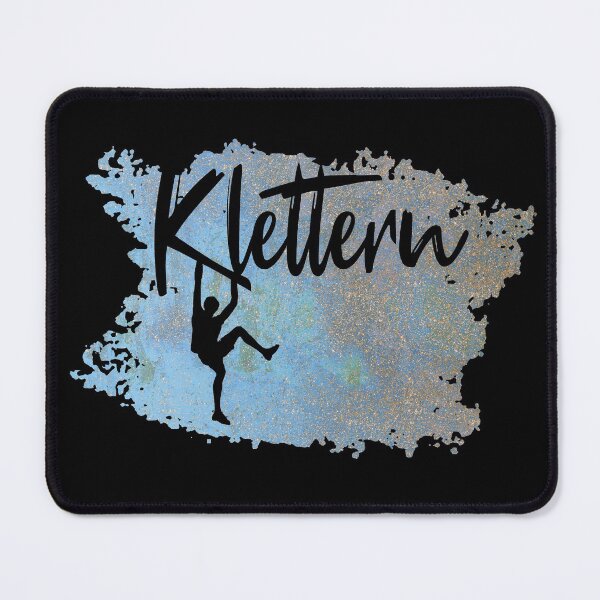 Item preview, Climbing Logo Climber on Rock Wall Blue Climbing Gift designed and sold by MadandMean.