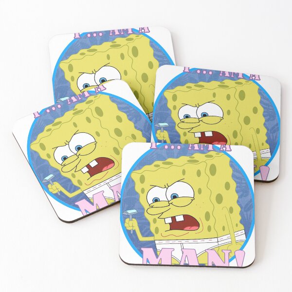 Item preview, I... am a MAN! Masculine Sponge Character designed and sold by WheelieQueer.