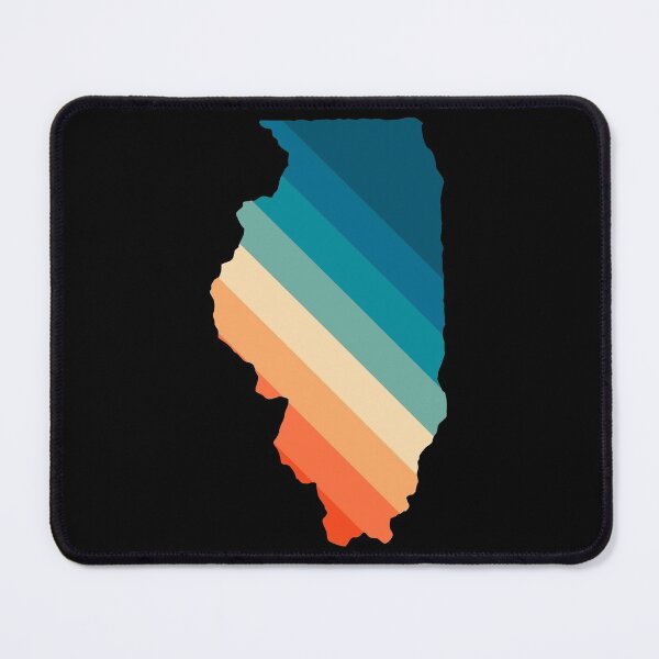 Item preview, Illinois State Retro Map designed and sold by Texterns.