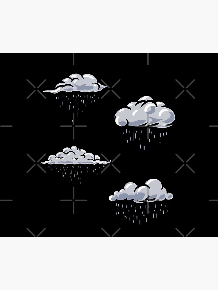 Rainy clouds pack. Clouds pattern lover, gift idea by CWartDesign