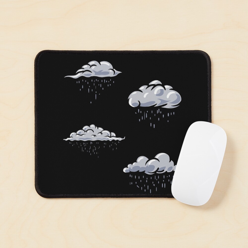 Rainy clouds pack. Clouds pattern lover, gift idea Mouse Pad
