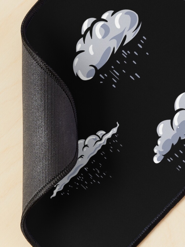 Alternate view of Rainy clouds pack. Clouds pattern lover, gift idea Mouse Pad