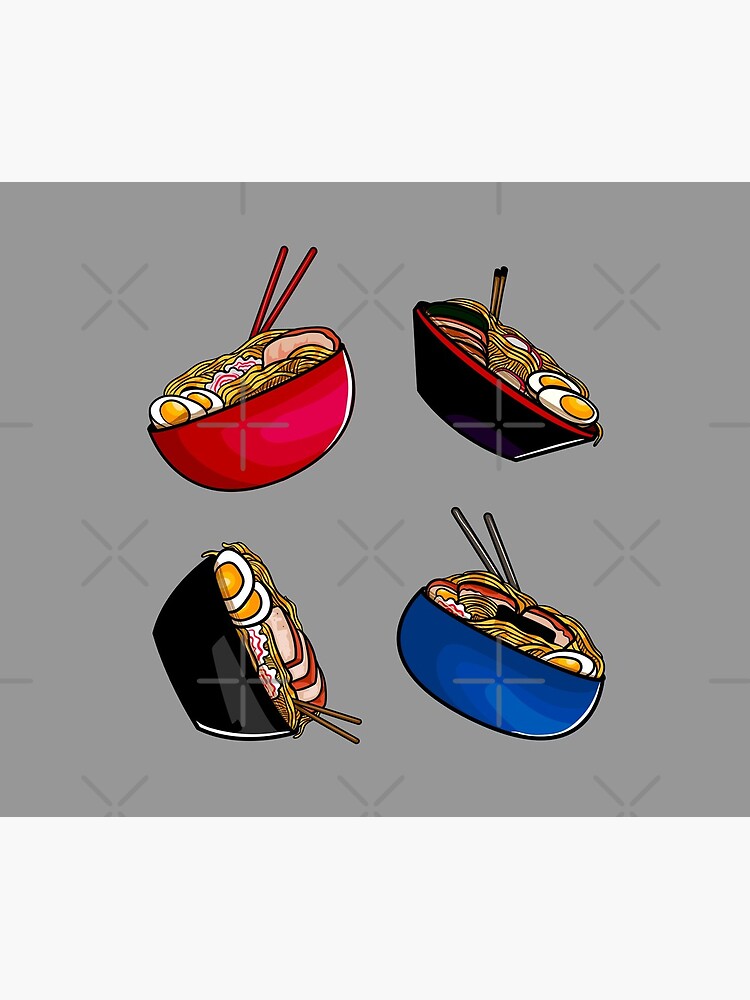 Ramen noodle soup pack. Ramen noodles pattern lover, gift idea by CWartDesign
