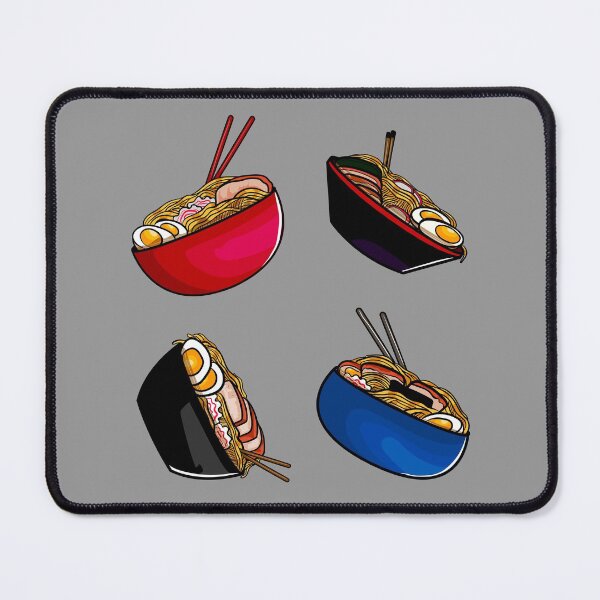 Ramen noodle soup pack. Ramen noodles pattern lover, gift idea Mouse Pad