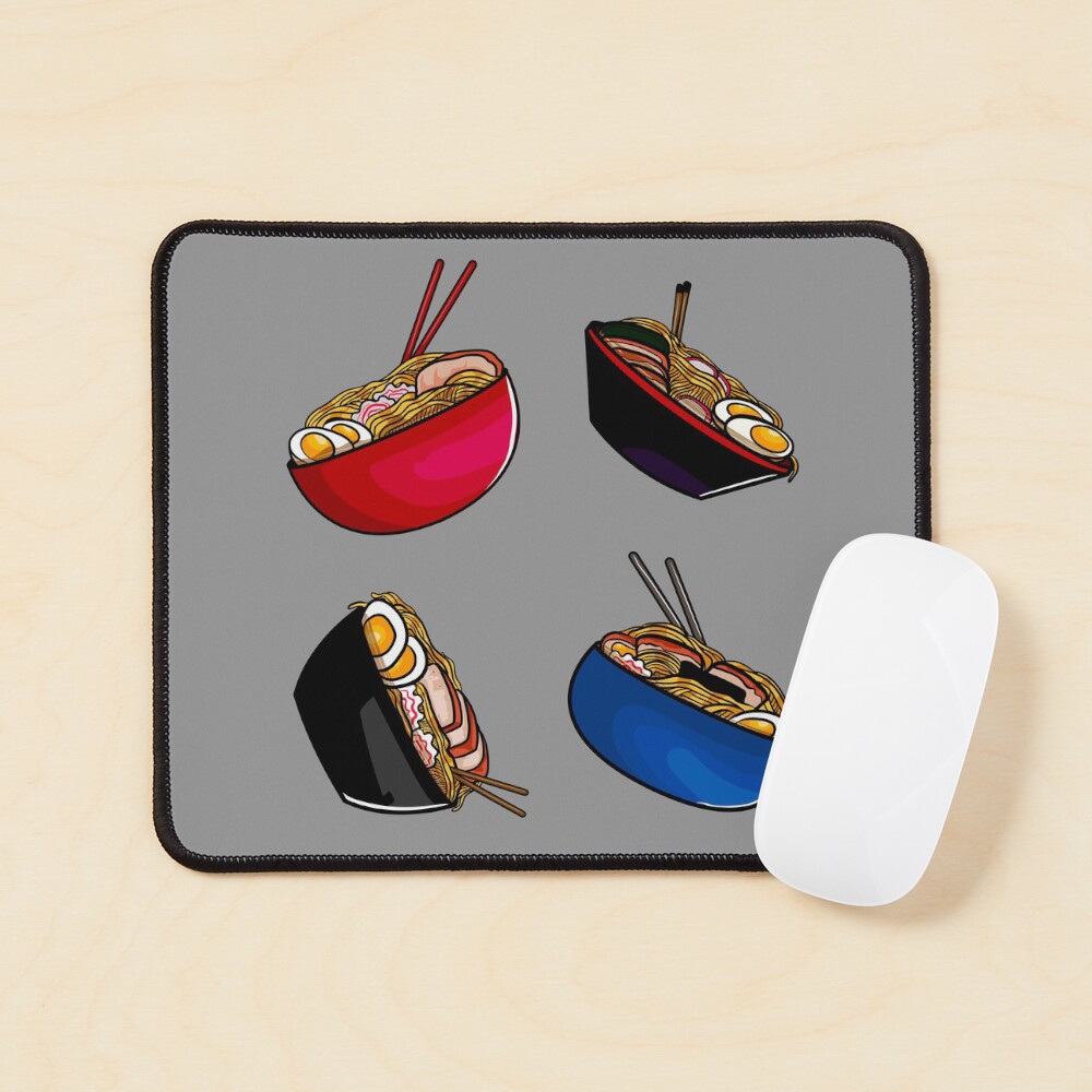 Ramen noodle soup pack. Ramen noodles pattern lover, gift idea Mouse Pad