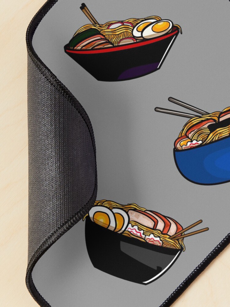 Alternate view of Ramen noodle soup pack. Ramen noodles pattern lover, gift idea Mouse Pad
