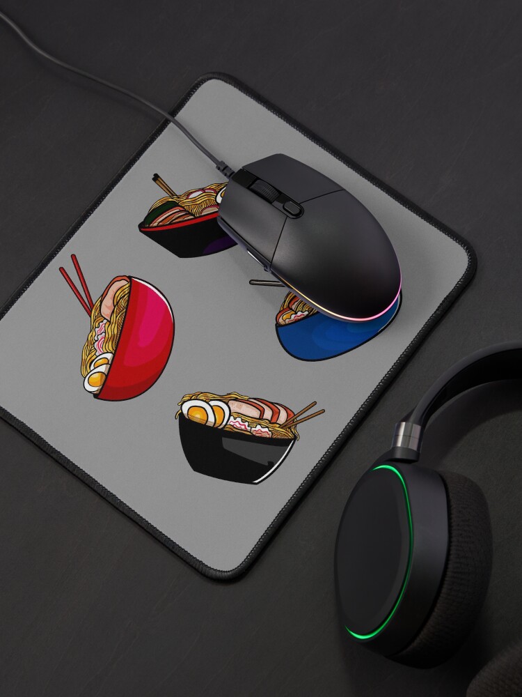Alternate view of Ramen noodle soup pack. Ramen noodles pattern lover, gift idea Mouse Pad
