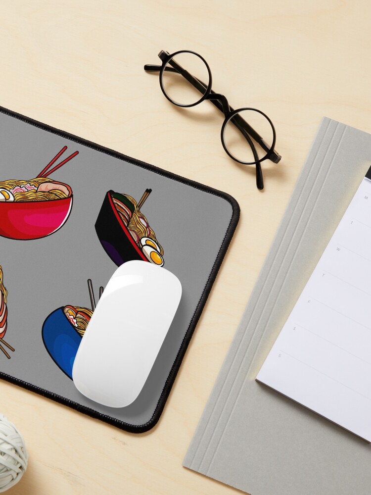 Alternate view of Ramen noodle soup pack. Ramen noodles pattern lover, gift idea Mouse Pad