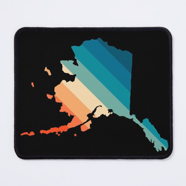 Item preview, Alaska State Retro Map designed and sold by Texterns.