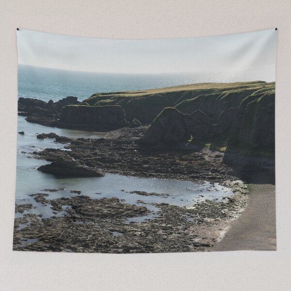Item preview, Rough Coast - Morning Light on a Sea Cliff in Scotland designed and sold by Georgia Mizuleva.