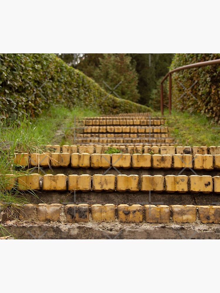 Yellow brick stairs by CWartDesign