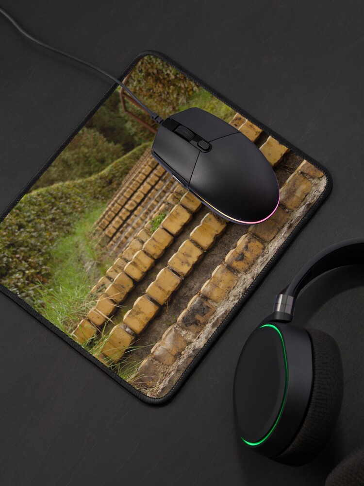 Alternate view of Yellow brick stairs Mouse Pad