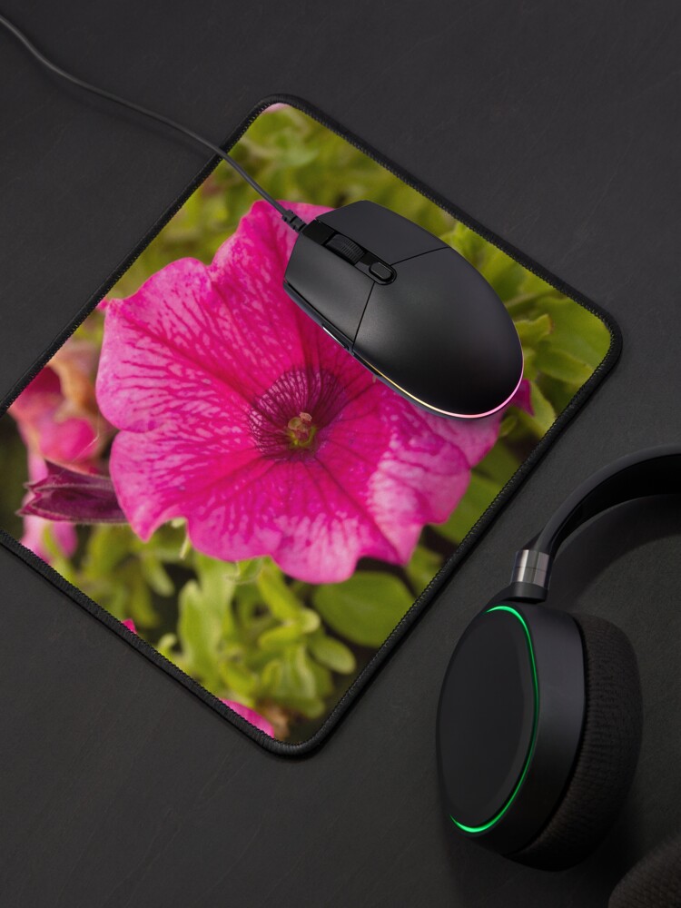 Alternate view of Petunia flower hot pink original photo Mouse Pad
