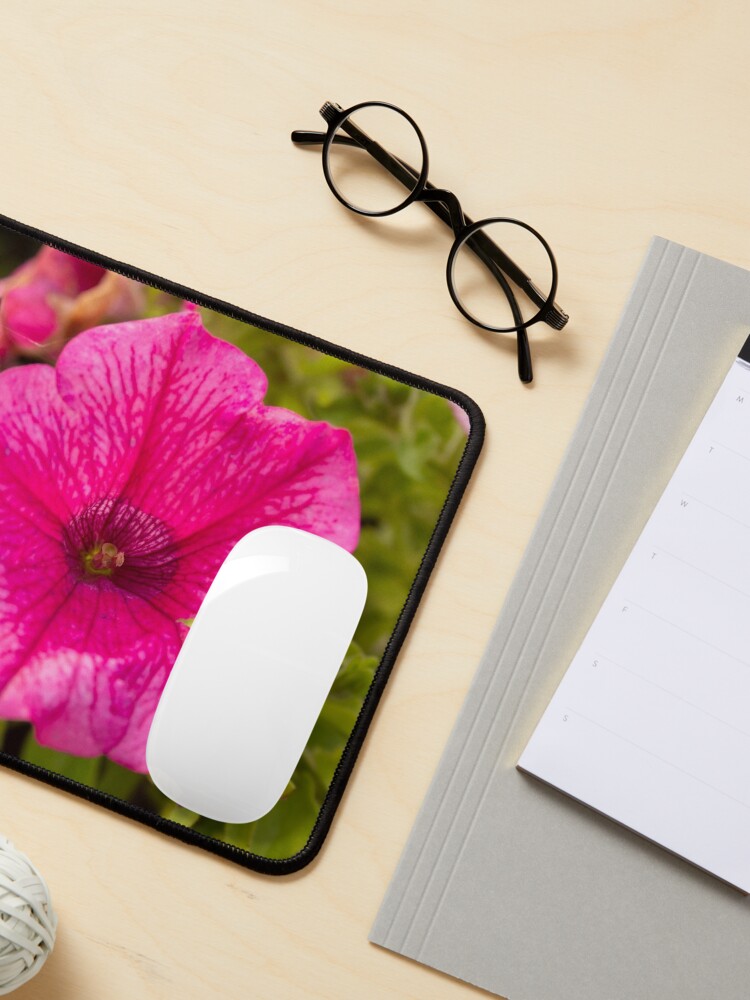 Alternate view of Petunia flower hot pink original photo Mouse Pad