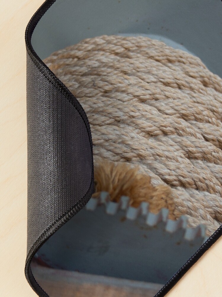 Alternate view of Nautical mooring rope texture Mouse Pad