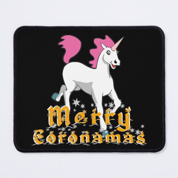 Merry Coronamas cute unicorn Mouse Pad