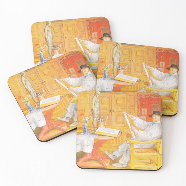 Item preview, Self Portrait by Carl Larsson - Vintage Art designed and sold by RickE.