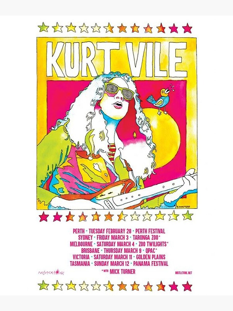 "Kurt Vile Tour" Poster for Sale by LaughtonGB Redbubble