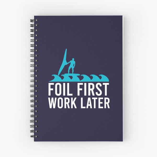 Item preview, Surfer Foil First Work Later Wing Foiling Gift designed and sold by vicoli-shirts.