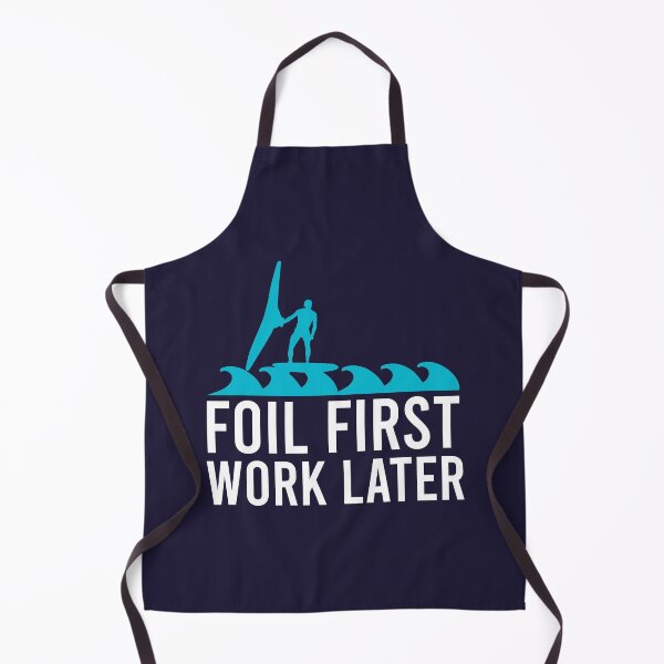 Item preview, Surfer Foil First Work Later Wing Foiling Gift designed and sold by vicoli-shirts.