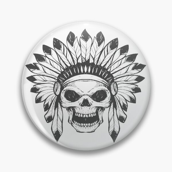 Item preview, Indian skull designed and sold by TheDillen.