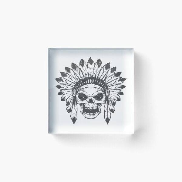 Item preview, Indian skull designed and sold by TheDillen.