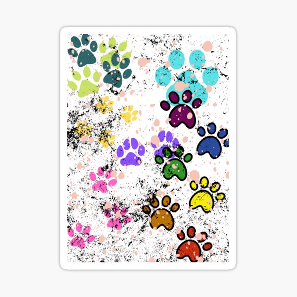 galaxy cat paw Sticker