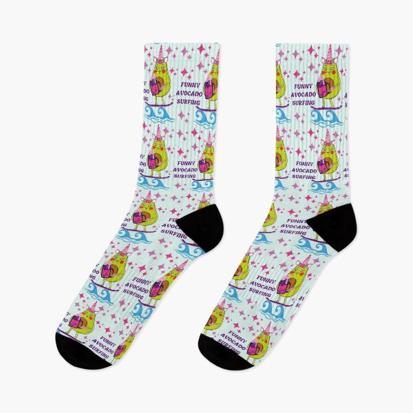 Item preview,  Funny Avocado Surfing designed and sold by Eman4design.