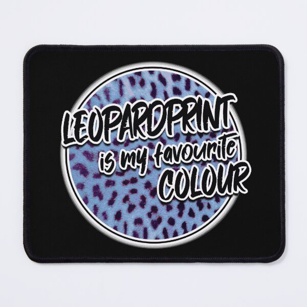 Item preview, Leo pattern in blue - leopard print designed and sold by MadandMean.