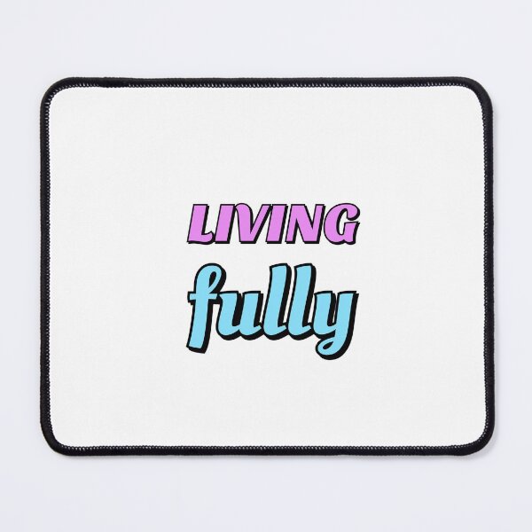 Item preview, Living Fully pink blue designed and sold by Inspirationmotivation.
