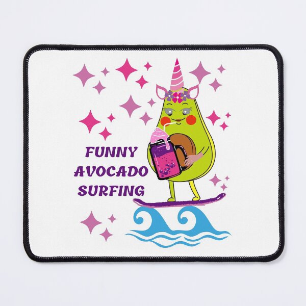 Item preview,  Funny Avocado Surfing designed and sold by Eman4design.