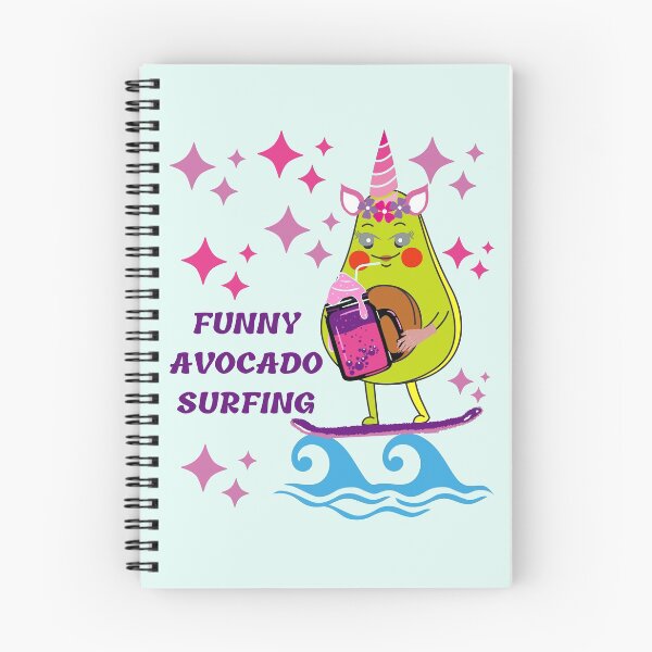 Item preview,  Funny Avocado Surfing designed and sold by Eman4design.