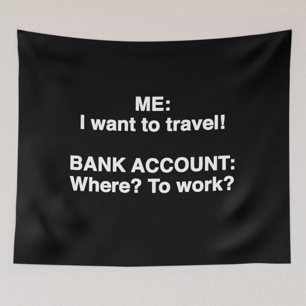 Item preview, I Want to Travel designed and sold by FunnyNerdStuff.