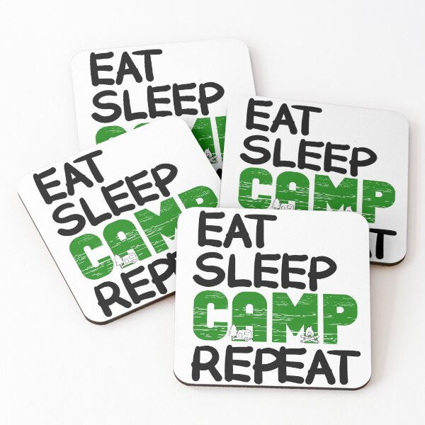 Item preview, Eat sleep camp repeat design designed and sold by FayNdesigns.