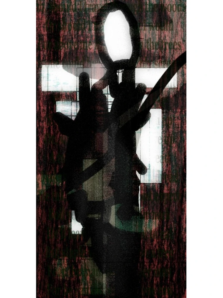 Thumbnail 4 of 4, iPhone Case, Abstract Slender Man designed and sold by Richard Clear.