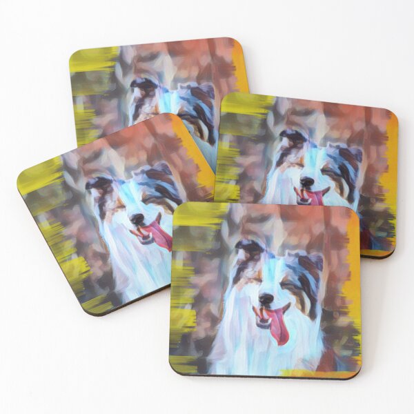 Item preview, dog painting designed and sold by pinkdrinksoul.