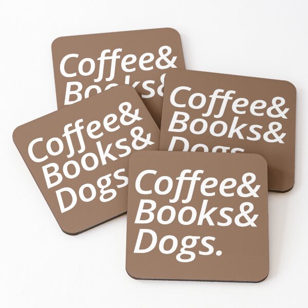 Item preview, Coffee & Books & Dogs. designed and sold by cafeteeria.