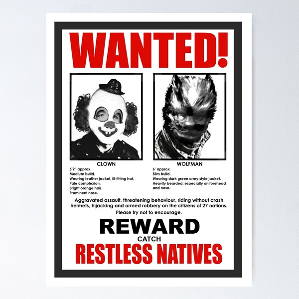 Item preview, Restless Natives designed and sold by Captain Howdy.
