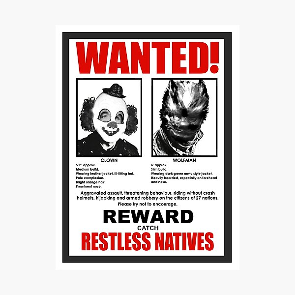 Item preview, Restless Natives designed and sold by Captain Howdy.