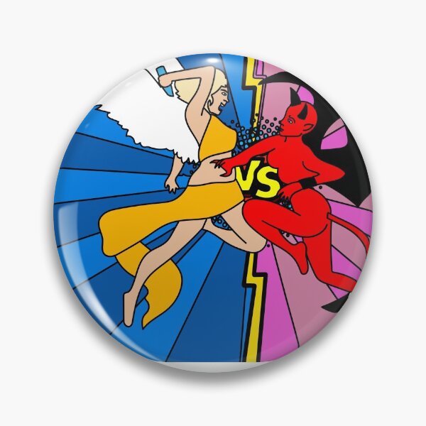 Item preview, Fight Angel Devil Good Against Evil designed and sold by flofin.